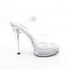 Fabulicious - MAJESTY508RSI Ankle strap sandal - Transparent/White Product image